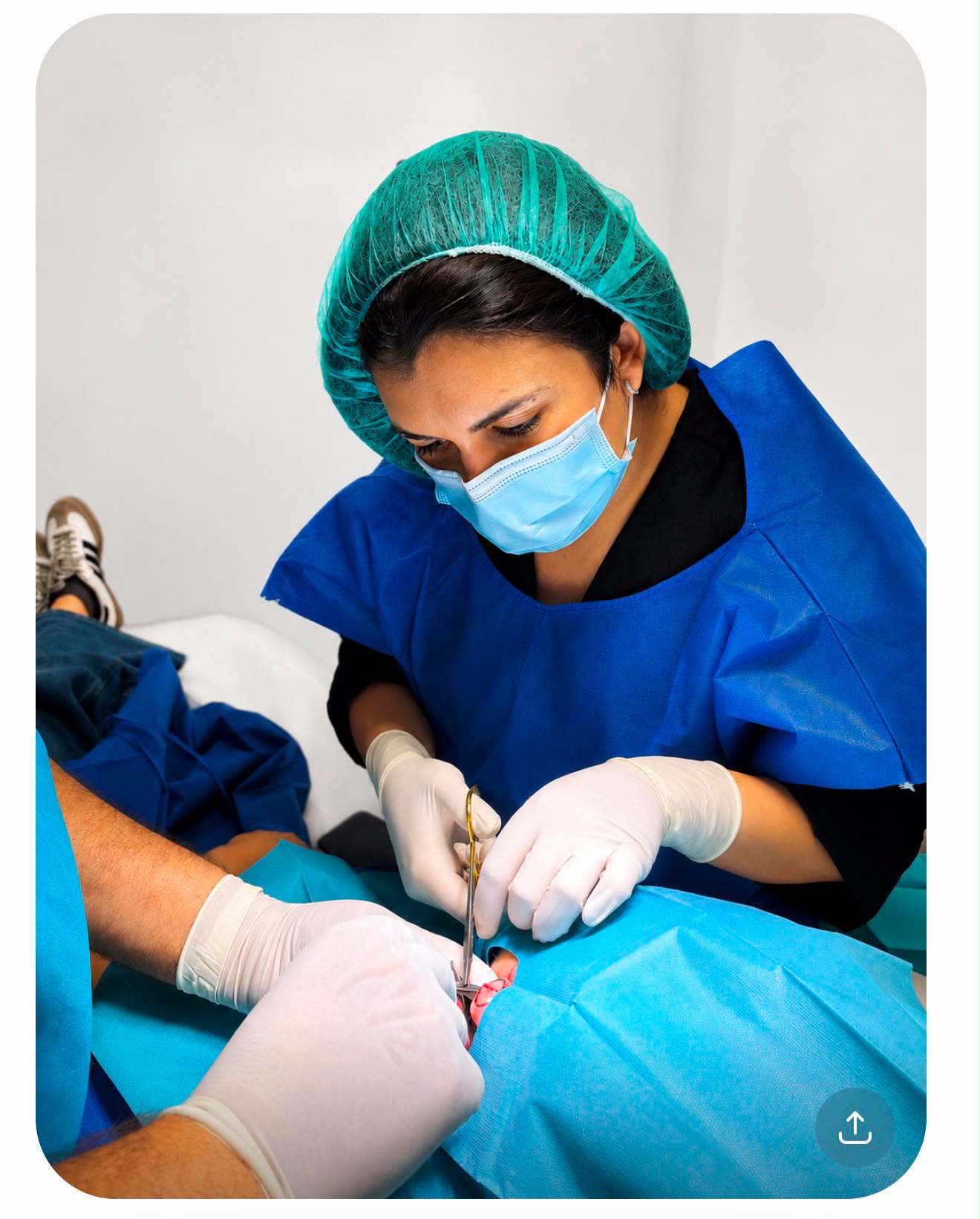 Intervención dermatológica